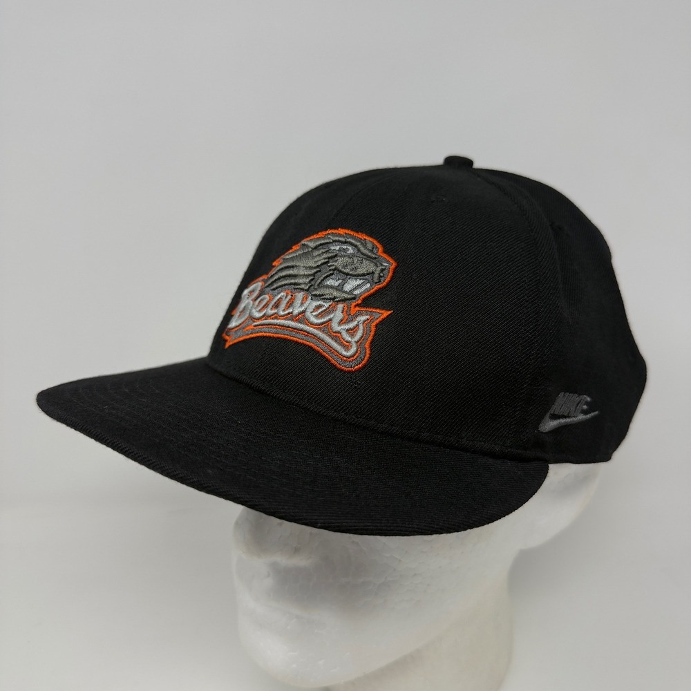 Nike Oregon State Beavers Black Baseball Hat‎ Cap Embroidered Logo Men Size 8